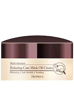 Deoproce Relaxing Care Mink Oil Cream - Крем расслабляющий с жиром норки 100 г